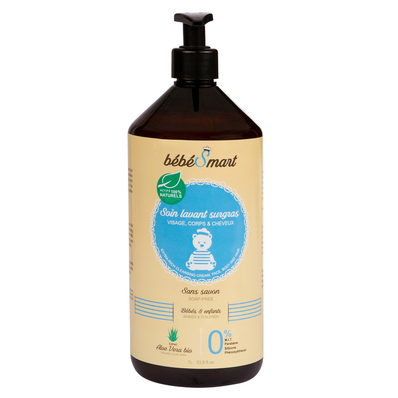 Soin lavant surgras visage, corps, cheveux 1L